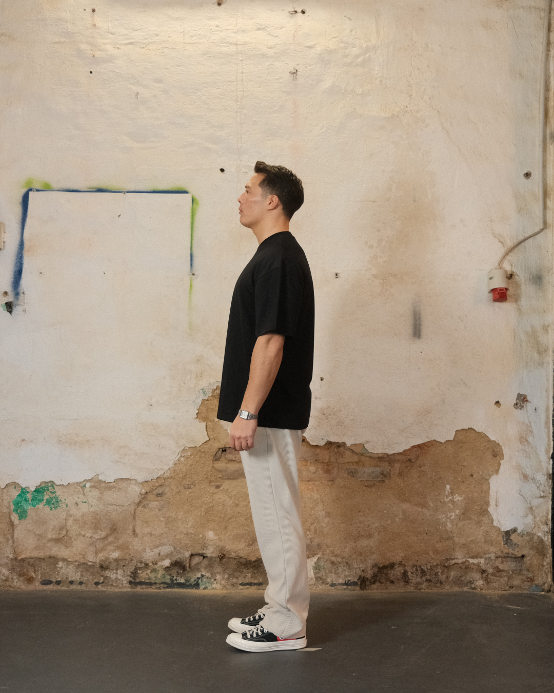 REFINEBLANKS 002 // BOXY PEACHED TEE // 1×1 RIPP